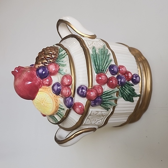 Fitz and Floyd Other - Fitz and Floyd Classics 1990 Winter Spice Christmas Sugar bowl with lid